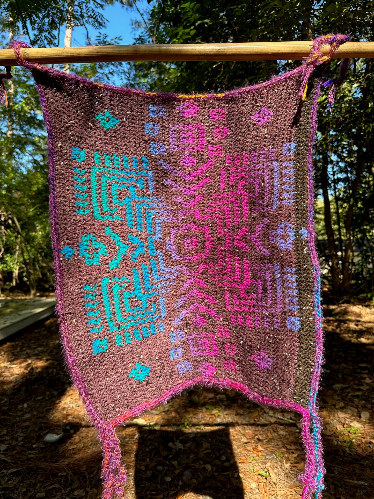Woven Stupa Tapestry