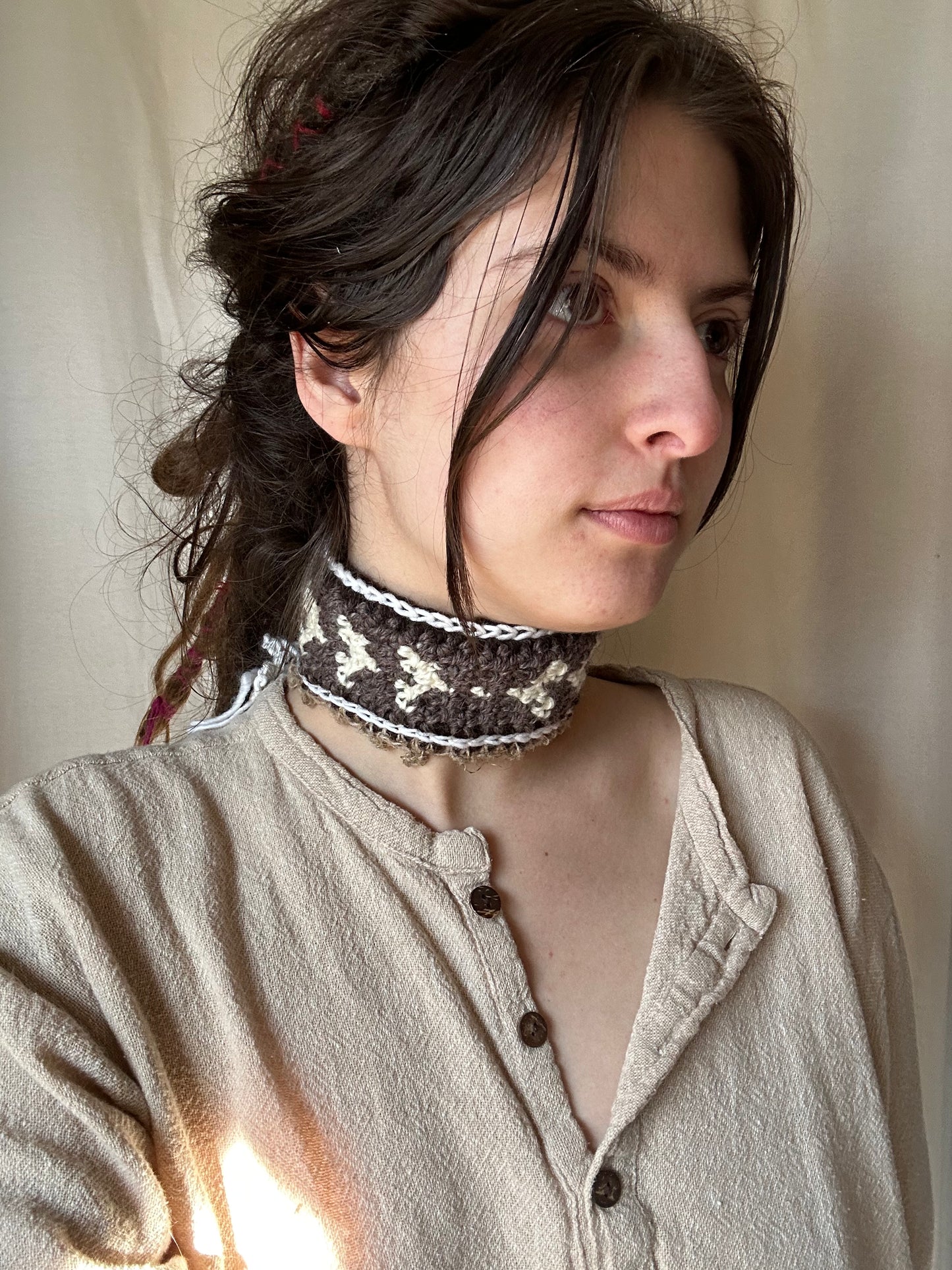 Wool Tapestry Choker